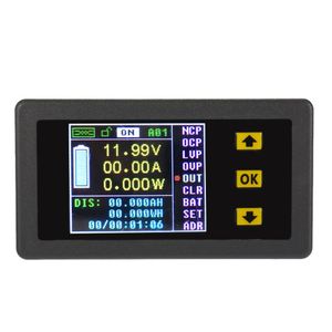 Freeshippingデジタル双方向電流パワーメータDC 0.01-100V 0.01-30A無線電流計電圧容量Coulomb Counter