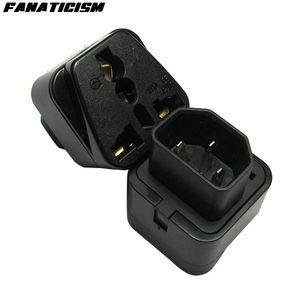 Fanaticism Universal UK EU US Electrical Plug Adaptor Female Socket To Pro IEC 320 PDU UPS C14 Plug Power Adapter Converter