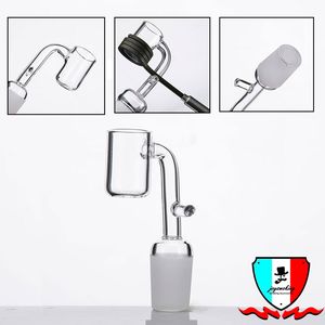 Electrical Quartz Banger Enail Domeless Nail Smoking Accessories Real Quartz 10/14/19mm Male Female Fronsted Joint Fit for 20mm Coil
