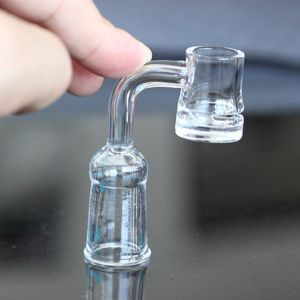 Banger Kaseler Nargile 4mm Kalın 10mm 14mm 18mm Erkek Kadın Ortak Saf Kuvars Buzlu Kulübü Dab Rig Cam Bong