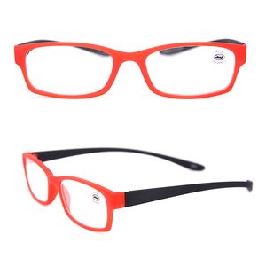 Оптовые моды легкие palstic силы чтения очки Черное увеличение Кристалл старинные очки для чтения flexbile Hang шея 175102