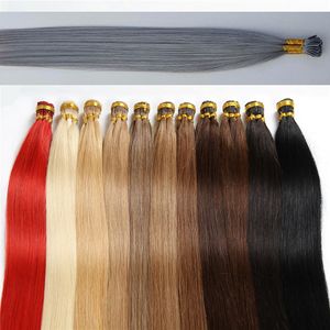 7a new arrival 1g s 100g lot prebonded fusion itip hair extension 16 24 nonremy straight brazilian human hair extensions