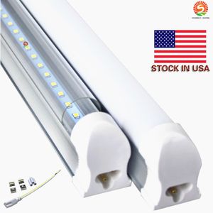 8 ft LED -rör T8 LED -fluorescerande rör SMD2835 Integrerade ersättningsrör 2,4 m 45W Varm naturlig cool vit hög effektivitet