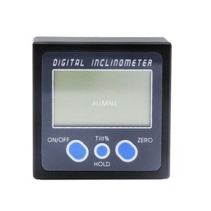 Freeshipping digital bevel box mini digital protractor angle meter ruler Level Gauge Magnetic Base digital plastic inclinometer