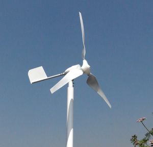 Fortschrittliche horizontale Windturbine mit 600 W, max. 700 W, 12 V, 24 V, 48 V, 3 Flügel, freie Energie, Wechselstromgenerator mit niedriger Drehzahl, für Wohn-/Fischerboote