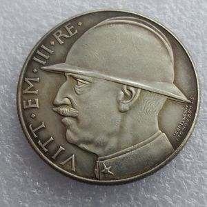 MORUZZI - VICTOR EMMANUEL III 1900-1943 20 LIRE Elmetto 1928 Copia Monete accessori per la casa