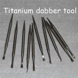 Hochwertiges GR2-Titan-Dabber-Werkzeug für Öl-Wachs-Dab-Tools, L 110 mm Ti Dabbers, Glasbongs