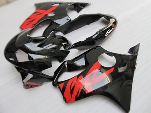 Personalizado kit moto carenagem livre para Honda CBR600 F4 1999 2000 pretos CBR 600 carenagens ABS Jogo lustroso CBR600F4 99 00