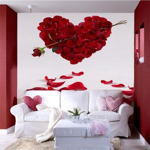 Großhandel - Benutzerdefinierte Fototapete 3D Stereo Große Wandbilder Amor Schwert Rose Kunst Wohnzimmer Sofa Schlafzimmer Flash Silber Stoff Wandtapete