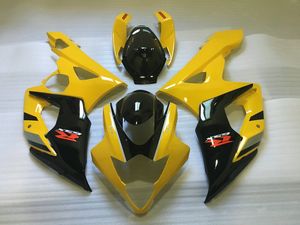 Wtrysk Mołowców Zestaw do SUZUKI GSXR1000 2005 2006 GSX R1000 K5 05 06 GSXR 1000 ABS Żółty Czarne Bodyork Bodyork + Gifts MG01