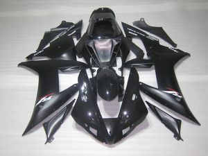 Injektionsgjuten Motorcykel Fairing Kit för Yamaha YZF R1 2002 2003 Matt Black Fairings Set YZF R1 02 03 OT56