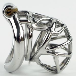 sex massagerOpen Mouth Snap Ring 6.5cm cage steel chastity device for men with flexible curved ring