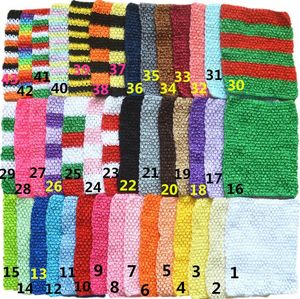 23cm x 20 cm Baby Girls 9inch Crochet Tube Tube Tops Top Wrap senza spalline Ampia fascia all'uncinetto 43 colori