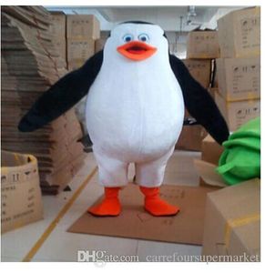 2017 nova marca Madagascar Pinguim Mascot Costume Fancy Dress Adult Size Frete Grátis