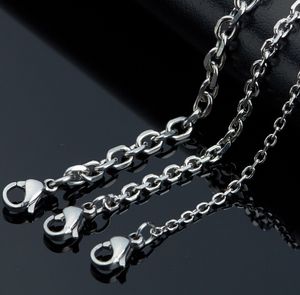 best price jewelry stainless steel silver Fashion mm cross Rolo chain necklace women men inch inch