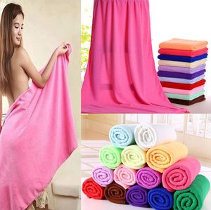 Microfiber Bath Towels Beach Drying Bath Washcloth Shower Towel Swimwear Travel Camping Towels Shower Cleaning Towels 70x140cm KKA1406