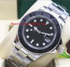 Fashion Luxury Stainless Steel Bracelet 40mm Black Dial 18kt White Gold 116655 Brand New In Box Automatic Mechanical Men Watches