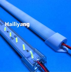 10pcs 12V 36leds 50cm Led hard Strip Light 7020 Led Bar Light U Groove PC Milky/Clear Cover Free Shipping