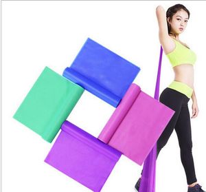 1,5m Yoga Pilates Stretch Resistance Band Exercise Fitness Training Yoga Spänning Bälte Elastiska Stretch Band Fitness Training Bands