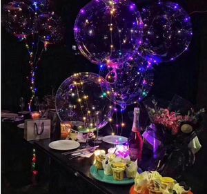LED-Bobo-Ball-Lichterketten, Luftballons, beleuchtetes farbiges Licht für Weihnachten, Halloween, Hochzeit, Party, Kinderspielzeug, Heimdekoration, Lichterballon