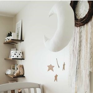 30cm Moon Star Soft Kids Tent Hanging Baby Room Wall Decor Birthday Christmas Gifts Newborn Photography Props