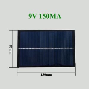 Klein zonnepaneel 9V 150MA 1.35W 130 mmx85mm voor 3,6 V -batterij