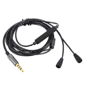 Freeshipping Replacement Audio Cable Cord 3.5mm Jack med volymkontroll hörlurskabel för IE8 IE80 IE800