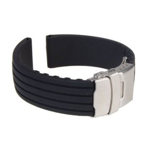 Wholesale excellent design for sale - Group buy Excellent Style Silicone Rubber Watch Strap Band Deployment Buckle Waterproof Design