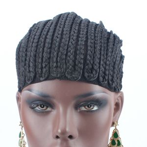 5pcs lot Black Crochet Wig Cornrows Cap For Make Wigs In Braided Wig Caps Crochet Caps for Making Wig Black Braided Caps