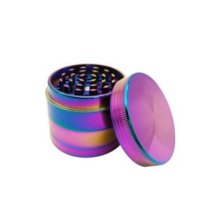 4 Layers Cool Colourful Striking Zinc Alloy Metal Tobacco Smoking Cigarette Crusher Spice Muller Pipe Accessories Herb Grinder