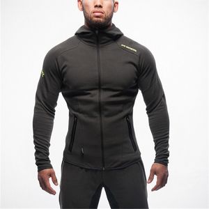 Men's Hoodies & Sweatshirts Wholesale- Mens Bodybuilding Brand-clothing Workout Shirts Hooded Suits Tracksuit Men Chandal Hombre Wear Animal