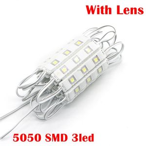 Color Shell Super Bright 5050 SMD 3 LED Module 12V Injection Molding Module With Clear Lens Waterproof IP67