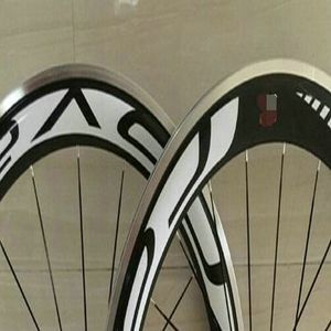 Wholesale decals bike wheels for sale - Group buy Oval white decal bicycle carbon wheels alloy surface mm clincher road bike wheels hubs china wheels with basalt surface