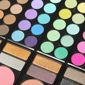 Moda 78 Colors Pro Eyeshadow Palette Maquiagem Cabeceira Cabeceira Caixa de Kit com Espelho Mulheres Compõem Ferramentas