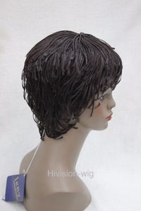 spedizione gratuita affascinante bella nuova migliore vendita calda Senegal Havana Afro African Style Wig Bangs Breve treccia diritta Hivision