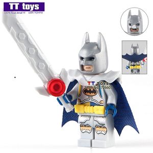 Wholesale suit batman resale online - Batman Movie Knight with Sword Suit Justice League SUPER HEROES Minifig Assemble Building Blocks Kids Gifts Toys