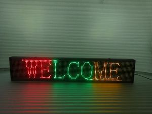 Hot Sale Graphics Semi-outdoor p10 Led Sign Moving Board Programmable Display 100cmX20cm red/green/yellow colour