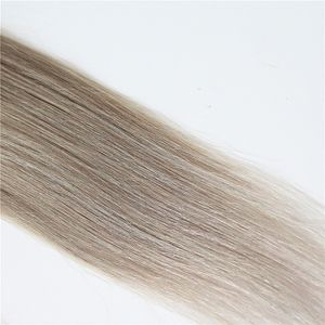 Ombre Brazilian Straight Hair Colored 100% Human Hair Weave Bund 100g 1PCS T1B Gray Non-Remy Hair Weaving