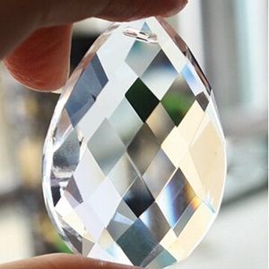 Ny Clear Waterdrop Crystal Ball Sphere Prisma Pendant Spacer Pärlor Ljus Lampa ljuskrona Hängande dekoration för hembröllopsfest