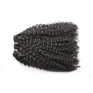 ブラジルの巻き毛織り1pcの処女の自然なアフロ変態巻き毛の束g-easy髪