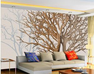 skog trä träd bakgrund väggmålning 3d tapet 3d väggpapper för tv bakgrund