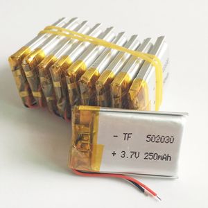 502030 3.7 v 250 mAh lipo akumulator litowo-polimerowy z ochroną mocy borad do mini głośnika Mp3 zestaw słuchawkowy z rejestratorem bluetooth