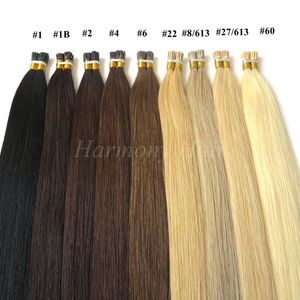 FreeShipping 50strand Каждый пакет 1G я наконечник волос Extensons 20 дюймов кератиновый наконечник палочки волосы бразильские человеческие волосы