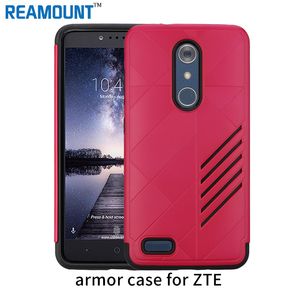 200 adet Hard Case ZTE zmax pro Coque Case Arka PC + TPU ZTE V6 ARTı için Ince Hibrid Dayanıklı Zırh Vaka