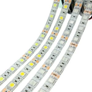 LED Şerit Işık 5050 SMD DC 12 V 60LEDS / M Cadılar Bayramı Noel için Esnek Tek Renkli LED Kurdele 100 M 20 Rulo DHL