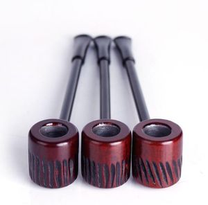 Vigorously sailor flat bottom striped pipe filter hand carved red sandalwood bucket accessories