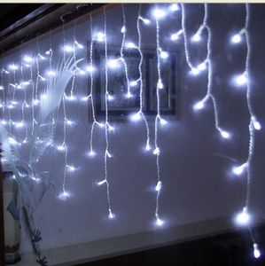 新しい20m x 0.7m LEDカーテンのアイシクルストリングライト8フラッシュモードクリスマスウェディングデコレーションライト