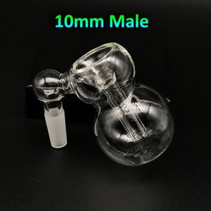 Szklana miska na popiół mężczyzna kobieta 10mm 14mm 18mm Mini łapacze popiołu z Bubbler i tykwa miski kawałek dla Bong Dab Rig