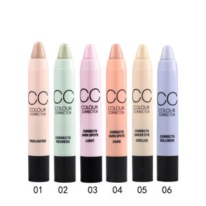 Menow CC Color Corrector Concealer Pen Automatic Rotation Concealers Pencil Contour Fuktgivande Ansiktsröd Dark Cirklar Täckning Makeup