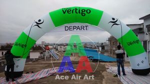ABRIO DE AR ​​FRIVENTE EVENTO/RACE/Sport APS Arcade inflável/Archway Inflável Linha de chegada com banner removível